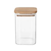ORION Can 1.3 l square, glass/bamboo