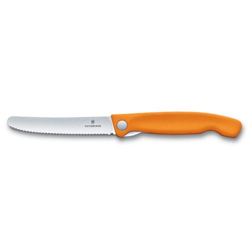 VICTORINOX Skládací svačinový nůž 11 cm Swiss Classic, oranžový_0