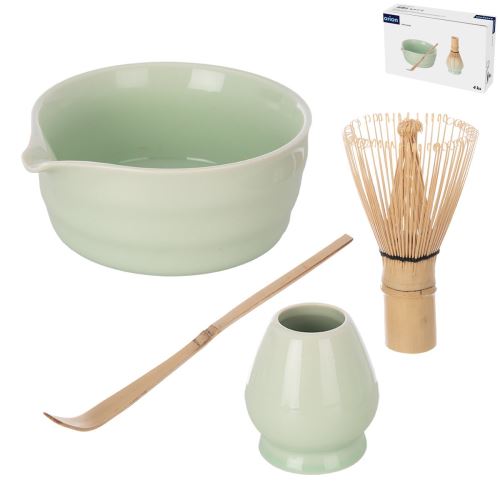 ORION Matcha tea keramika/bambus set