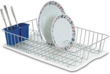 ARTEX Dish drip tray JALL CHROME 47 x 32 cm with tray, chrome-plated wire