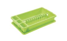 TONTARELLI Dish drainer 45 x 27 cm, with tray, green