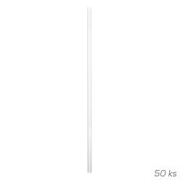 Straws straight fixed 50 pcs., plastic, transparent