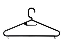 PETRA plast sro Men&#39;s swivel hanger P16, set of 5, 44 cm, white / black
