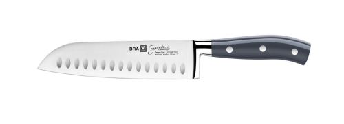 BRA Nůž japonský 18 cm SIGNATURE, rukojeť šedá