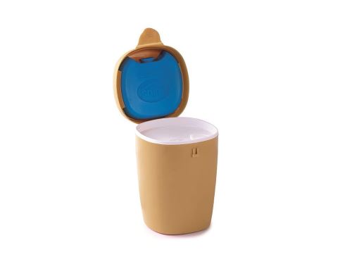 SNIPS Dóza na jogurt s chladítkem 0,5 l, plast, hnědá