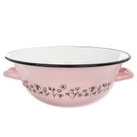ORION Krajáč with handles, kneading bowl 26 cm, enamel, pink