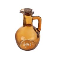 ORION Lahvička zátka SPA 180 ml, hnědé sklo/korek