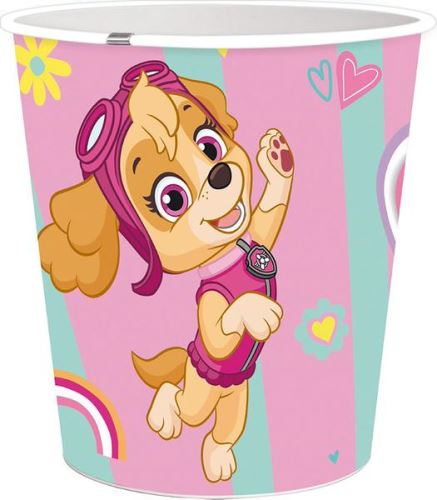 STOR Odpadkový koš 5 l, PAW PATROL RŮŽOVÁ, plast