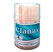 CLANAX Round toothpicks in plastic. box of 350 pcs