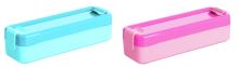 PLAST TEAM Box na svačinu, klickbox 19,3 x 6,3 x 5 cm, 0,6 l, barvy mix