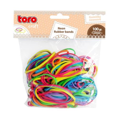 TORO Gumičky neonové o 5,5 cm, 100 g