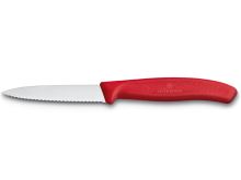 VICTORINOX Knife with corrugated blade Swiss Classic 8 cm, 6.7631, red