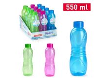 PLASTIC FORTE Water bottle 0.55 l, mixed colors