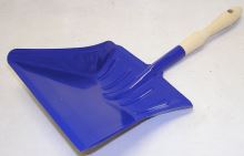 MARS Garbage shovel, painted, strong, with handle, sheet metal, mix colors