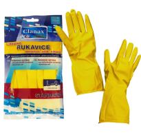 CLANAX Natural latex gloves L ( 9 ), yellow