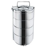 ORION Food carrier thermo stainless steel double skin 4 x 0.9 l
