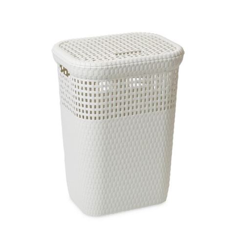 DEAHOME Koš na špinavé prádlo RATTAN 60 l, krémový