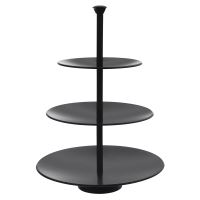 ORION Candy stand 3 tiers, stainless steel/black