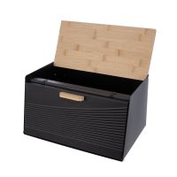 ORION Chlebovka 35,5 x 21,5 x v.21 cm BLACK, plech / bambus_4 (3)