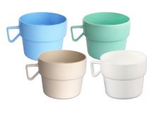 PETRA plastic Stackable mug 0.25 l, mixed colors