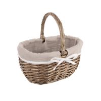 ORION Picnic basket small, wicker/cotton + PES