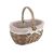 ORION Picnic basket small, wicker/cotton + PES