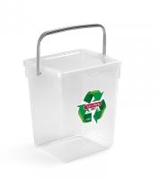 PLASTIC FORTE Box with lid and handle 5 l, transparent