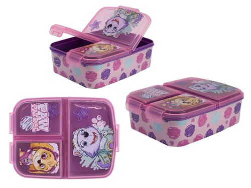 STOR Box na svačinu GIRL TLAP. PATROLA dělený 18 x 13,5 x 5,5 cm