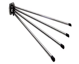 ALDO Sušák na prádlo čtyřramenný, chrom