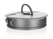 BANQUET Cake pan 26 cm, non-stick GRANITE surface + plastic lid.