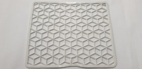 Vložka do dřezu 31,5 x 28 cm, guma, bílá