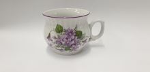 CZECH PORCELAIN DARUME mug 0.3 l, violets