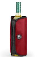 BRA Chladící obal na láhev vína / sekt, 32,5 x 15 cm, červený_2