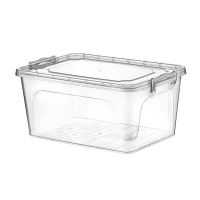 HOBBY LIFE Box with lid MULTI low 8 l, transparent