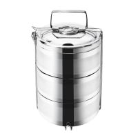 ORION Food carrier thermo stainless steel double skin 3 x 1.1 l