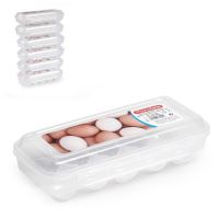 PLASTIC FORTE Dóza na vejce 10 ks vajec, 12,5 x 27 x 7,5 cm, transparentní