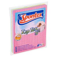 SPONTEX Towel sponge set TOP TEX 5 pcs, 17.5 x 15.5 cm, cellulose