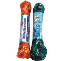 CLANAX Clothesline 20 m, 1 pc., steel cable, mixed colors
