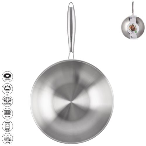 ORION Pánev Wok STEELA pr. 30 cm, nerez