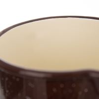 ORION Hrnek s výlevkou a rukojetí 12 cm 1,2 l, BROWN_3 (2)
