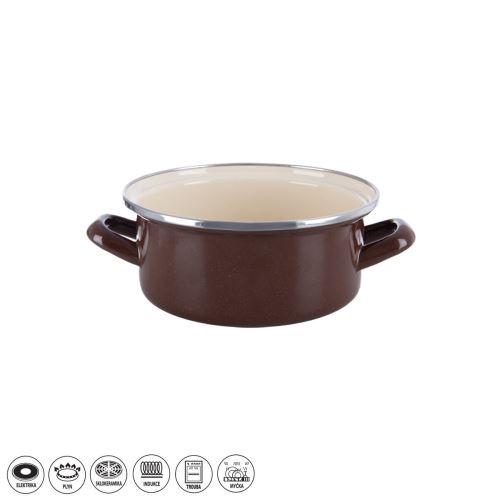 ORION Kastrol BROWN  o 16 cm, 1,6 l, smalt