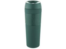FLORINA Thermo mug LEO 450 ml, stainless steel, green
