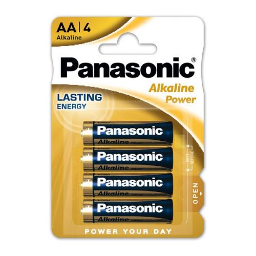 PANASONIC Baterie alkalická AA, LR6 - 1,5V, blistr 4 ks