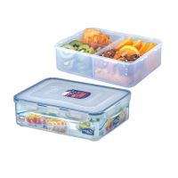 LOCK &amp; LOCK Food container 3.9 l, 29.5 x 23 x 8.4 cm with compartments, HPL834C