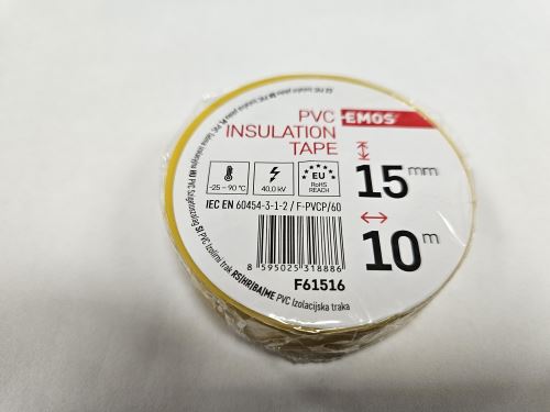 EMOS Páska izolační, 1 ks, 15 mm / 10 žlutá_0