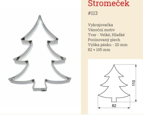 SMOLÍK Vykrajovátko stromeček 8,5 x v.11 cm