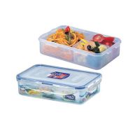 LOCK &amp; LOCK Food container 800 ml, 20.5 x 13.4 x 5.2 cm with compartments, HPL816C