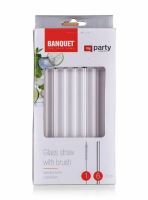 BANQET Brčko sklo rovné 6 ks 20 cm s kartáčkem_2 (1)