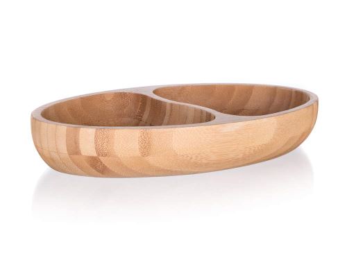 BANQUET Miska dělená BRILLANTE Bamboo 24 x 13,5 x v.4 cm