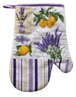 DURATEX Kitchen glove RM 169, 28 cm, cotton, magnet, loop, lavender/lemon